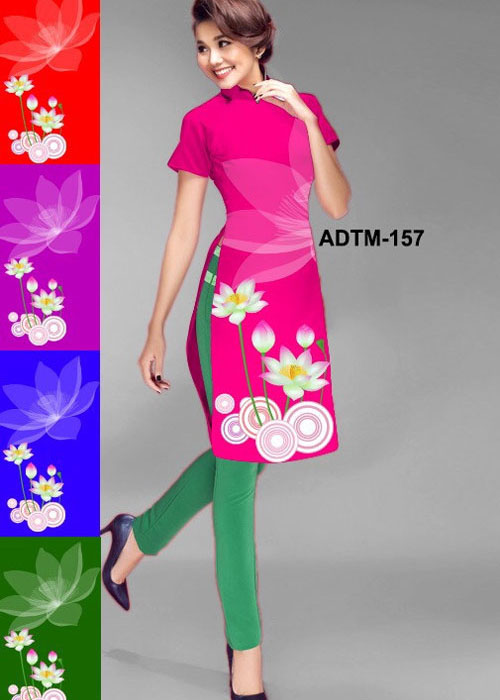 Vải áo dài cách tân in 3D mã số ADTM-157