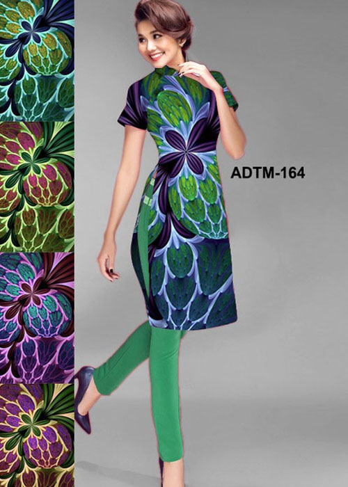 Vải áo dài cách tân in 3D mã số ADTM-164