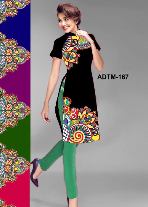 Vải áo dài cách tân in 3D mã số ADTM-167