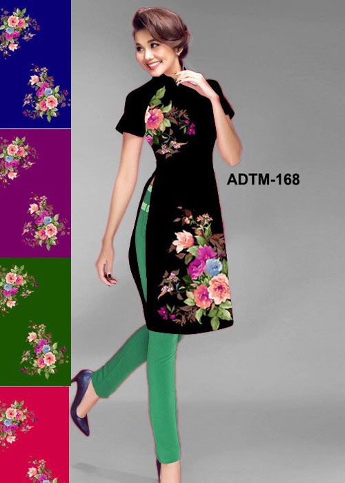 Vải áo dài cách tân in 3D mã số ADTM-168