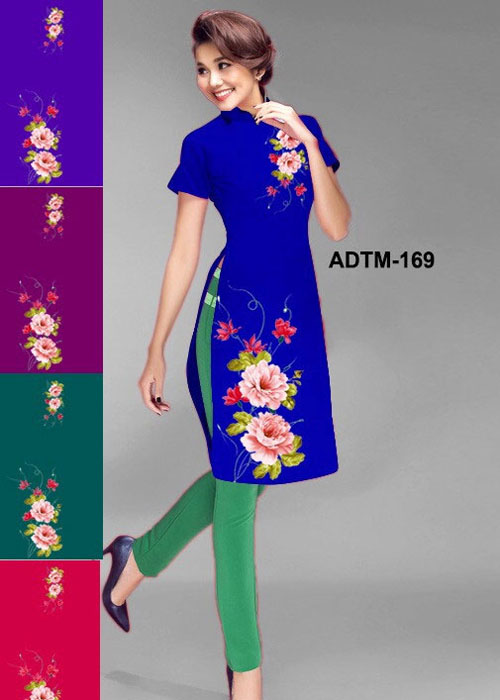 Vải áo dài cách tân in 3D mã số ADTM-169