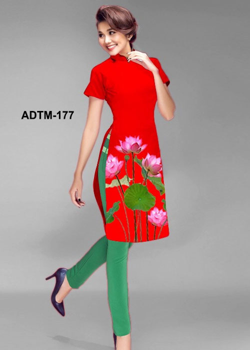 Vải áo dài cách tân in 3D mã số ADTM-177