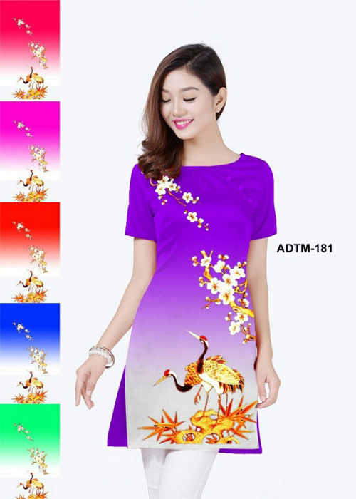 Vải áo dài cách tân in 3D mã số ADTM-181